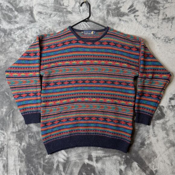 Vintage Tulchan Knit Pullover Sweater Long Sleeve Size Medium Wool - Picture 1 of 7